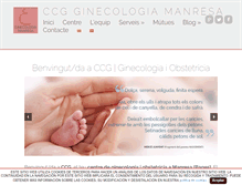 Tablet Screenshot of ginecologiamanresa.com